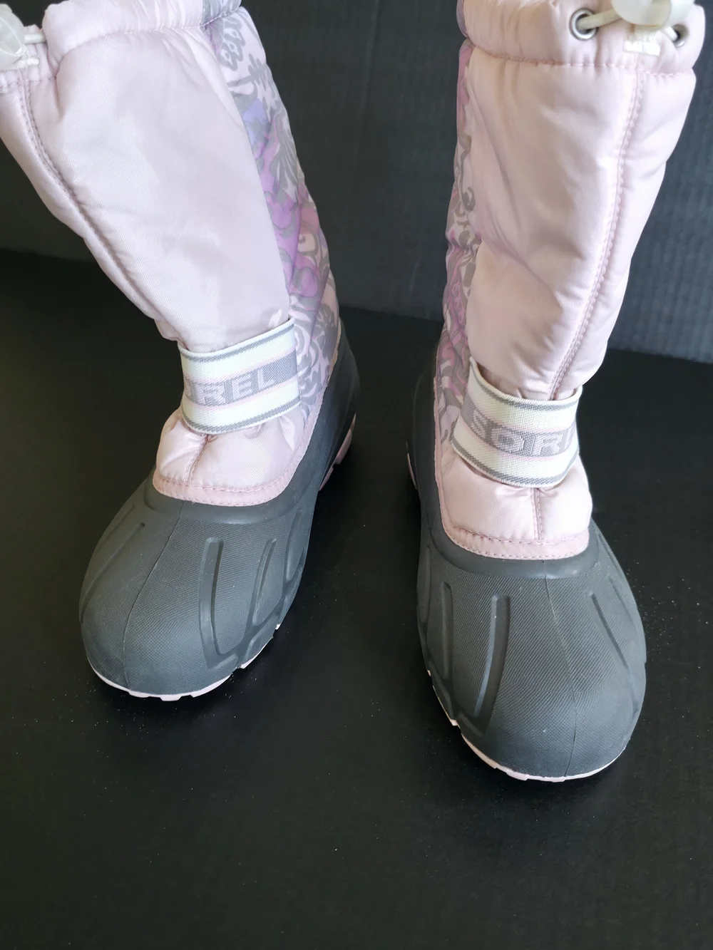 Sorel Pink Women's Winter Snow Boots Waterproof closure straps Outdoor Sz 6